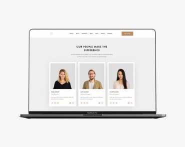 laptop with profile pics